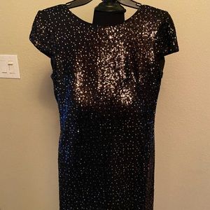 Beautiful black sequin mini dress